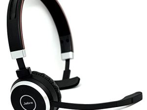سماعة الرأس Jabra Evolve 65 Bluetooth Mono MS - متوافقة مع الصوت ، تطبيق الفيديو ، الكمبيوتر الشخصي ، Mac - Teams ، Zoom ، Webex ، Meet والمزيد ، مع وسائد ميكروفون Global Teck ، 6593-823-309