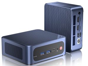 10 Cores 12th Gen Intel i5-1235U (Up to 4.4GHz)، Beelink Mini PC، 16GB RAM 500GB NVMe M.2 SSD Mini Computer، W-11 Mini Desktop، Gigabit Ethernet , Dual HDMI، 4K @ 60Hz UHD، WiFi 6، BT5.2 ، دعم التشغيل التلقائي