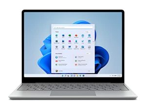 Microsoft Surface Laptop Go 2 - شاشة لمس 12.4 بوصة - ذاكرة Intel Core i5 8GB - 128 SSD - Platinum (أحدث طراز)