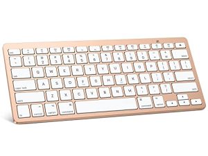 لوحة مفاتيح OMOTON Bluetooth لأجهزة Mac ، لوحة مفاتيح لاسلكية مدمجة متوافقة مع MacBook Pro / Air و iMac و iMac Pro و Mac Mini و Mac Pro Laptop والكمبيوتر الشخصي