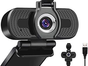 كاميرا ويب LarmTek 1080p Full Hd ، كاميرا كمبيوتر كمبيوتر محمول كمبيوتر مكتبي وماك للكمبيوتر والمكالمات المرئية ، كاميرا ويب Pro Stream مع التوصيل والتشغيل لمكالمات الفيديو ، ميكروفون مدمج