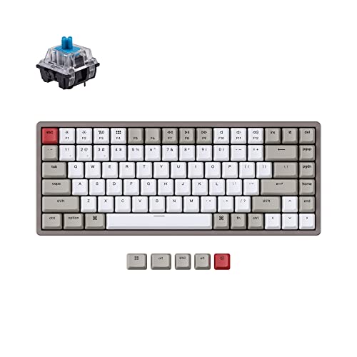 Keychron K2 75٪ لوحة مفاتيح ميكانيكية لاسلكية تعمل بتقنية البلوتوث لأجهزة Mac ، متعددة المهام من النوع C سلكي 84 مفتاح لوحة مفاتيح كمبيوتر لنظام التشغيل Windows مع إطار من الألومنيوم بمفتاح أزرق ميكانيكي Keychron Keychron K2 75٪ لوحة مفاتيح ميكانيكية لاسلكية تعمل بتقنية البلوتوث لأجهزة Mac ، متعددة المهام من النوع C سلكي 84 مفتاح لوحة مفاتيح كمبيوتر لنظام التشغيل Windows مع إطار من الألومنيوم بمفتاح أزرق ميكانيكي Keychron
