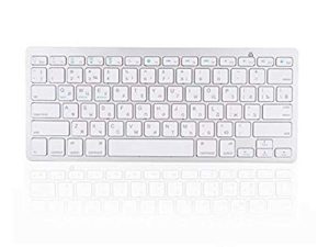 لوحة مفاتيح بلوتوث لاسلكية روسية لأجهزة Mac و Windows و Android و 78 Key Keyboard Wireless Keyboard متعددة الوظائف فائقة النحافة