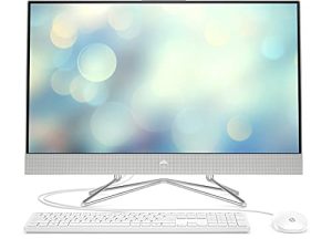 كمبيوتر مكتبي HP All-in-One مقاس 27 بوصة ، معالج Intel Core i5-1135G7 من الجيل الحادي عشر ، بطاقة رسومات Intel Iris Xe ، ذاكرة وصول عشوائي 8 جيجابايت ، 512 جيجابايت SSD ، Windows 11 Home (27-dp1370 ، فضي طبيعي)