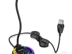 ميكروفون USB للكمبيوتر ، ميكروفون BENGOO GM-01 PC ، التحكم في كتم الصوت ومستوى الصوت ، التوصيل والتشغيل ، ميكروفون الألعاب للكمبيوتر المكتبي ، PS4 ، الكمبيوتر المحمول ، Mac ، Windows Recording Conference ، YouTube Streaming Twitch