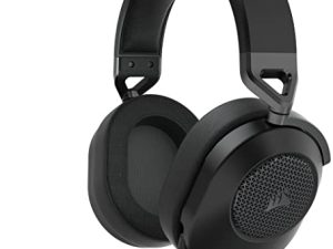 سماعة الألعاب Corsair HS65 SURROUND (وسادات أذن جلدية ميموري فوم ، Dolby Audio 7.1 Surround Sound on PC and Mac ، SonarWorks SoundID Technology ، توافق متعدد المنصات) كربون