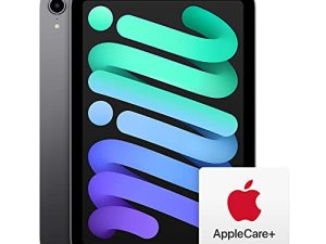 2021 Apple iPad Mini (Wi-Fi ، 64 جيجابايت) - رمادي فلكي مع AppleCare + (سنتان)