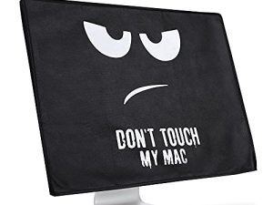 غطاء kwmobile متوافق مع Apple iMac 24 "- جراب 4 في 1 - لا تلمس جهاز Mac أبيض / أسود