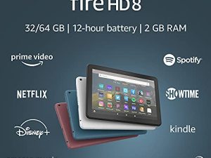 جهاز لوحي Fire HD 8 ، شاشة 8 بوصة عالية الدقة ، 32 جيجابايت ، (إصدار 2020) ، مصمم للترفيه المحمول ، Plum