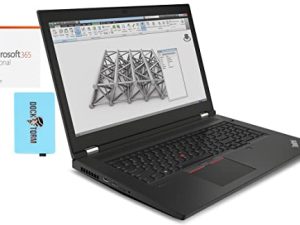 Lenovo ThinkPad P17 Gen 2 Workstation Laptop (Intel i9-11950H vPro 8-Core، 64GB RAM، 2x1TB PCIe SSD RAID 0 (2TB)، RTX A2000، 17.3 "60Hz Win 11 Pro) مع MS 365 Personal، Hub