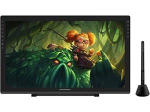 GAOMON PD2200-21.5 بوصة شاشة الرسم التصفيح الكامل مع 8 مفاتيح تعمل باللمس ودعم أقراص الرسم المائلة ± 60 درجة مع شاشة لنظام التشغيل Windows / MAC