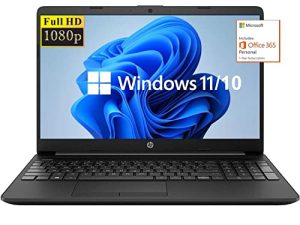 2022 أحدث كمبيوتر محمول HP 15.6 بوصة FHD IPS ، Intel Celeron N4020 (حتى 2.8 جيجاهرتز) ، ذاكرة وصول عشوائي 8 جيجا بايت ، 128 جيجا بايت SSD ، Office 365 ، HDMI ، Bluetooth ، كاميرا ويب ، USB-C ، Windows 10S ، أسود ، جاهز للفصل عبر الإنترنت ، لوحة ماوس JVQ