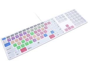 غطاء لوحة مفاتيح الاختصارات من السيليكون HRH مع واقي مفاتيح التشغيل السريع iMac G6 لـ MB110LL / B و MB110LL / A A1243 ملحقات MacBook (تخطيط الاتحاد الأوروبي / الولايات المتحدة)