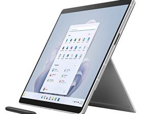 Microsoft Surface Pro 9 (2022) ، كمبيوتر لوحي ولابتوب 2 في 1 مقاس 13 بوصة ، اتصال 5G ، نحيف وخفيف الوزن ، معالج SQ3 أسرع لتعدد المهام ، ذاكرة وصول عشوائي (RAM) سعة 8 جيجا بايت ، سعة تخزين 128 جيجا بايت مع نظام التشغيل Windows 11 ، بلاتينيوم