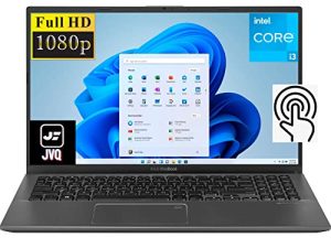 2022 أحدث كمبيوتر محمول ASUS VivoBook 15.6 بوصة FHD تعمل باللمس ، الجيل الحادي عشر Intel i3-1115G4 (حتى 4.1 جيجاهرتز) ، 8 جيجابايت DDR4 RAM ، 256 جيجابايت SSD ، قارئ بصمات الأصابع ، كاميرا ويب ، WiFi ، HDMI ، Windows 10S ، رمادي أردوازي + JVQ MP