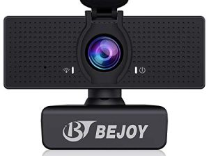 كاميرا ويب BEJOY 1080P متدفقة مع ميكروفون مزدوج وغطاء للخصوصية ، وكاميرا ويب USB للكمبيوتر [التوصيل والتشغيل] [30 إطارًا في الثانية] ، من أجل Zoom Meeting Skype FaceTime Teams ، PC Mac Laptop Desktop