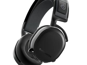 سماعة الألعاب ستيل سيريز Arctis 7+ اللاسلكية - بدون خسارة 2.4 جيجاهرتز - عمر بطارية 30 ساعة - USB-C - 7.1 محيطي - للكمبيوتر الشخصي ، PS5 ، PS4 ، Mac ، Android و Switch - أسود (مجدد)