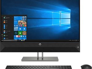 HP 27-xa0013w Pavilion 27-A0013W AiO 27 in ، AMD Ryzen 5 2600H ، AMD Radeon Vega 8 Graphics ، 1 تيرابايت HDD ، 8 جيجا رام ، سطح المكتب باللمس