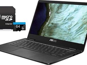 2021 أحدث كمبيوتر محمول ASUS Chromebook ، شاشة 14 بوصة عالية الدقة لا تعمل باللمس ، معالج Intel Celeron N3350 ، ذاكرة 4 جيجا بايت ، 32 جيجا بايت eMMC SSD ، واي فاي ، بلوتوث ، كاميرا ويب ، Chrome OS ، KKE 64 جيجا بايت بطاقة MicroSD ، رمادي