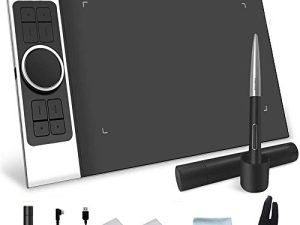 جهاز لوحي للرسم بالرسومات XP-PEN Deco Pro لوحة فنية متوسطة مع 8192 قلم رقمي خالي من البطارية و 8 مفاتيح مختصرة تدعم Windows / Mac / Android
