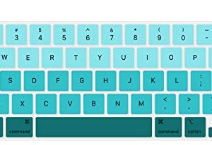 Se7enline متوافق مع غطاء لوحة مفاتيح MacBook لجهاز Mac Pro 13 بوصة 2022/2021/2020 و MacBook Pro واقي 16 بوصة لجهاز MacBook Pro A2141 / A2289 / M1 M2 A2338 / A2251 مع Touch Bar ، أخضر متدرج