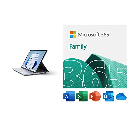Microsoft Surface Laptop Studio - شاشة لمس 14.4 بوصة - Intel® Core ™ i5 - ذاكرة 16 جيجا بايت - SSD 256 جيجا بايت - بلاتيني مع عائلة Microsoft 365 | اشتراك لمدة 15 شهرًا | تنزيل كمبيوتر شخصي / Mac Microsoft Surface Laptop Studio - شاشة لمس 14.4 بوصة - Intel® Core ™ i5 - ذاكرة 16 جيجا بايت - SSD 256 جيجا بايت - بلاتيني مع عائلة Microsoft 365 | اشتراك لمدة 15 شهرًا | تنزيل كمبيوتر شخصي / Mac