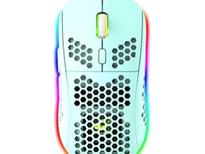 ماوس ألعاب خفيف الوزن مزود بغطاء قرص العسل المريح 6 وضع الإضاءة الخلفية RGB 7 أزرار قابلة للبرمجة قابل للتعديل 6400 نقطة في البوصة مستشعر بصري سلكي كابل USB فائق التحمل لأجهزة الكمبيوتر ماك الكمبيوتر (أخضر)