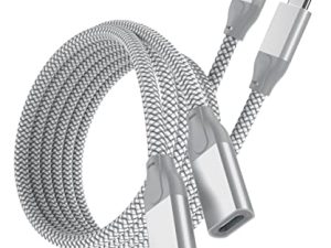 Basesailor USB Type C Extension Cable 3.3FT 2Pack ، USBC 3.1 Gen 2 10Gbps 100w ذكر أنثى محول ممتد ، Thunderbolt 3 تمديد الحبل لشاحن MagSafe ، MacBook Pro ، iMac Mac ، iPac Air Mini ، Quest Link