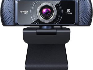 كاميرا ويب VITADE 1080P 60 إطارًا في الثانية مع ميكروفون للبث ، 682H Pro HD USB كمبيوتر كاميرا ويب كاميرا فيديو لمؤتمرات الألعاب Mac Windows كمبيوتر مكتبي كمبيوتر محمول Xbox Skype OBS Twitch YouTube Xsplit