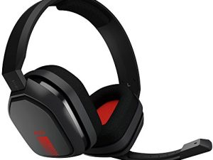 سماعة ASTRO Gaming A10 لأجهزة Xbox One / Nintendo Switch / PS4 / PC و Mac - سلكي 3.5 ملم وميكروفون بوم من لوجيتك - عبوة صديقة للبيئة - (أحمر / أسود)
