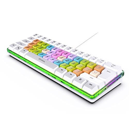 DGG 60٪ لوحة مفاتيح سلكية للألعاب ، غطاء مفتاح قوس قزح ملون ، لوحة مفاتيح RGB مريحة ومقاومة للماء بمظهر ميكانيكي صغير ، للكمبيوتر الشخصي Mac PS4 Xbox Gamer ، طابع ، سفر DGG 60٪ لوحة مفاتيح سلكية للألعاب ، غطاء مفتاح قوس قزح ملون ، لوحة مفاتيح RGB مريحة ومقاومة للماء بمظهر ميكانيكي صغير ، للكمبيوتر الشخصي Mac PS4 Xbox Gamer ، طابع ، سفر