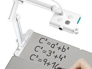 OKIOCAM OKIOLABS T Plus كاميرا USB لمستندات 11 × 17 مع لوحة كتابة وعلامة ، مجموعة للمعلمين ، التعلم عن بعد ، عروض الفصل الدراسي ، التدريس عبر الإنترنت لنظام التشغيل Windows ، Mac ، Chromebook - QHD