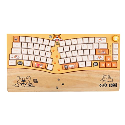 EPOMAKER Feker Alice80 Corgi Layout Gasket 68-Key Hot Swappable Bluetooth / 2.4GHz / Type-C لوحة مفاتيح ميكانيكية سلكية للألعاب ، مع بطارية 8000mAh ، NKRO ، RGB Backlight ، Dye-sub PBT Keycaps ، من أجل Win / Mac EPOMAKER Feker Alice80 Corgi Layout Gasket 68-Key Hot Swappable Bluetooth / 2.4GHz / Type-C لوحة مفاتيح ميكانيكية سلكية للألعاب ، مع بطارية 8000mAh ، NKRO ، RGB Backlight ، Dye-sub PBT Keycaps ، من أجل Win / Mac