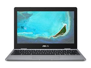 شاشة Asus Chromebook 2018 الإصدار 11.6 بوصة ، Intel Celeron ، ذاكرة وصول عشوائي سعتها 4 غيغابايت ، سعة تخزين 32 غيغابايت