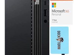 Lenovo ThinkCentre M70q Home & Business Mini Desktop (Intel i7-11700T 8-Core ، 16GB RAM ، 256GB PCIe SSD ، Intel UHD 750 ، WiFi ، Bluetooth ، 1xHDMI ، Win 11 Pro) مع MS 365 Personal ، Hub