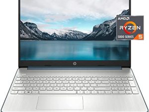 أحدث كمبيوتر محمول 2022 HP 15.6 FHD Student Business ، AMD Ryzen 5 5500U 6 core (Beat i7-1160G7 ، حتى 4 جيجا هرتز) ، رسومات AMD Radeon ، WiFi ، HDMI ، Windows 11 ، أزرق + ملحقات عامة (8 جيجا بايت رام | 256 جيجا بايت SSD)