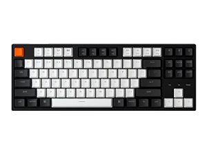 Keychron C1 Mac Layout لوحة مفاتيح ميكانيكية سلكية ، Gateron G Pro Brown Switch ، Tenkeyless 87 Keys ABS keycaps لوحة مفاتيح الكمبيوتر لأجهزة الكمبيوتر المحمول التي تعمل بنظام Windows ، إضاءة خلفية RGB ، كابل USB-C من النوع C