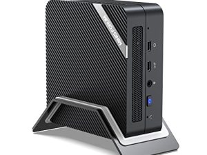 Mini PC Windows 11 Pro UM560 AMD Ryzen 5 5625U معالج DDR4 16 جيجا بايت رام 512 جيجا بايت PCIe SSD ، 2.5 بوصة SATA HDD HD 4K ثنائي HDMI Alt-Mode USB-C كمبيوتر مكتبي صغير مع مصدر طاقة GaN للمكتب والمنزل