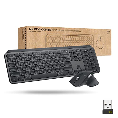 Logitech MX Keys & MX Master 3 Mouse كومبو للأعمال ، لاسلكي ، مريح ، تقنية Logi Bolt آمنة ، بلوتوث ، معتمد عالميًا ، Windows / Mac / Chrome / Linux - جرافيت Logitech MX Keys & MX Master 3 Mouse كومبو للأعمال ، لاسلكي ، مريح ، تقنية Logi Bolt آمنة ، بلوتوث ، معتمد عالميًا ، Windows / Mac / Chrome / Linux - جرافيت