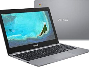 كمبيوتر محمول Asus Chromebook بشاشة 11.6 بوصة عالية الدقة ، Intel Celeron N3350 حتى 2.4 جيجا هرتز ، 4 جيجا بايت DDR4 ، 32 جيجا بايت ذاكرة فلاش eMMC ، كاميرا ويب ، 802.11ac ، بلوتوث ، USB-C ، بطاقة MicroSD 64 جيجا بايت ABYS ، نظام التشغيل Chrome