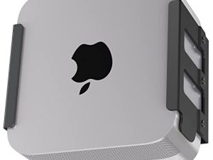 Mac Studio Mount ، تصميم IFCASE لتبديد الحرارة من الألومنيوم المقاوم للخدش ، تحت المكتب ، حامل مثبت على الحائط لاستوديو Mac ، متوافق مع فتحة VESA (أسود)
