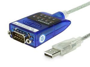 محول USB إلى Serial RS-232 مع مؤشرات LED ، مجموعة شرائح FTDI ، يدعم Windows 11/10 / 8.1 / 8/7 / ، Mac OS X 10.6 وما فوق