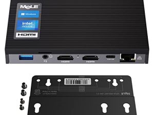 جهاز كمبيوتر صغير بدون مروحة Quieter3Q Windows 11 Pro N5105 8GB / 128GB كمبيوتر مكتبي صغير يدعم الكمبيوتر المكتبي الصغير M.2 SSD حتى 4 تيرابايت ثنائي HDMI 4K HDR 2.4G / 5G Wi-Fi 6 و Gigabit Ethernet BT5.2 Win 10 و PXE و USB3.0 ، جبل VESA