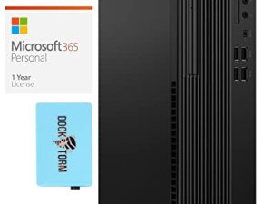 Lenovo ThinkCentre M70s Home & Business Desktop (Intel i5-10400 6-Core ، 8GB RAM ، 4TB SATA SSD ، Intel UHD 630 ، HDMI ، USB 3.2 ، منفذ العرض ، Win 11 Pro) مع MS 365 Personal ، Hub