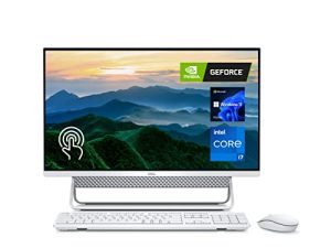 Dell 2022 Newest Inspiron 7700 كمبيوتر مكتبي متعدد الإمكانات ، شاشة لمس FHD مقاس 27 بوصة ، الجيل الحادي عشر من Intel i7-1165G7 ، GeForce MX330 ، ذاكرة وصول عشوائي 16 جيجا بايت ، 2 تيرابايت SSD ، كاميرا الأشعة تحت الحمراء ، WiFi 6 ، Wireless KB & Mouse ، Win 11 Home ، فضي