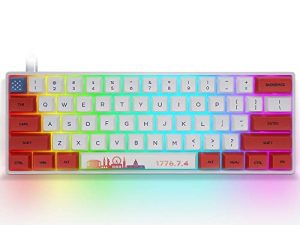 SKYLOONG SK61 61 مفتاحًا لوحة مفاتيح ميكانيكية للألعاب بنسبة 60٪ ، لوحة مفاتيح Gateron Blue Switchs قابلة للتبديل السريع للكمبيوتر الشخصي والكمبيوتر المحمول Mac