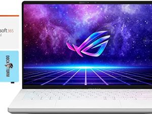 ASUS ROG Zephyrus Gaming & Entertainment Laptop (AMD Ryzen 9 6900HS 8-Core، 40GB DDR5 4800MHz RAM، 1TB PCIe SSD، Radeon RX 6800S، 14.0 "120Hz Win 11 Home) مع MS 365 Personal، Hub