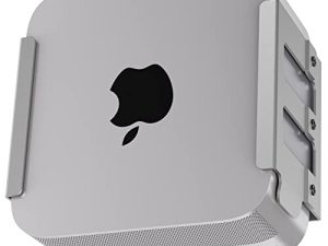 Mac Studio Mount ، تصميم IFCASE لتبديد الحرارة من الألومنيوم المضاد للخدش ، أسفل المكتب ، حامل مثبت على الحائط لاستوديو Mac ، متوافق مع فتحة VESA (فضي)
