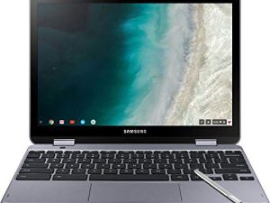 Samsung - جهاز Chromebook بشاشة تعمل باللمس 2 في 1 بحجم 12.2 بوصة - معالج Intel Celeron - ذاكرة 4 جيجابايت - ذاكرة فلاش eMMC سعة 32 جيجابايت - فضي ستيلث (مجدد)