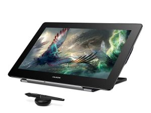 جهاز لوحي للرسم بالرسومات HUION Kamvas Pro 16 Plus 4K UHD بشاشة مغلفة بالكامل 145٪ sRGB Stylus PW517 خالٍ من البطارية لنظام Linux و Windows PC و Mac و Android وشاشة كمبيوتر لوحي مقاس 15.6 بوصة
